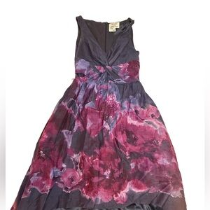 Lela Rose Elegant Dress in Pink and Purple Hues